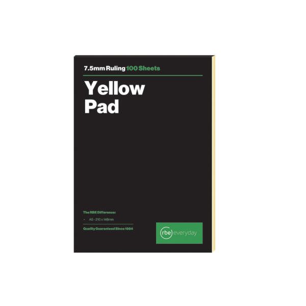 A5 Yellow Record Cards 8mm Lined Education Standard Lines Pack of 100